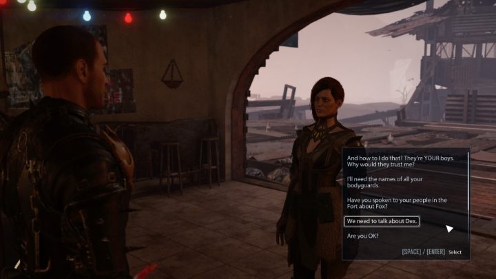 W trakcie misji Szkolenie, Jax podejmie decyzję o wysłaniu Dexa do bezpieczniejszego miejsca - Elex 2: Niezdecydowani sojusznicy - solucja, opis przejścia - Elex 2 - poradnik do gry