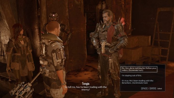 Jeśli nie chcecie pomóc Ivanowi, możecie od razu wydać go Tengisowi - Elex 2: Osąd Tengisa (Carakis) - solucja, opis przejścia - Elex 2 - poradnik do gry