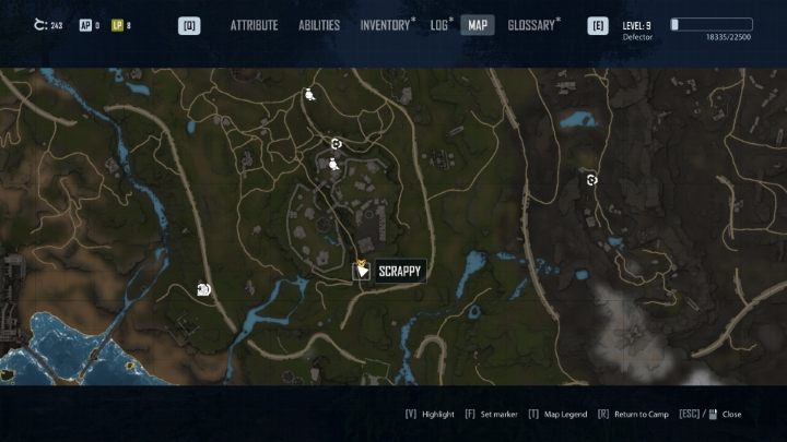 Lokalizacja Złomka jest widoczna na powyższym obrazku, a jeśli zastraszyliście strażnika bramy Fortu to zostanie ona oznaczona na Waszej mapie - Elex 2: Wstęp do Fortu (Tavar) - solucja, opis przejścia - Elex 2 - poradnik do gry