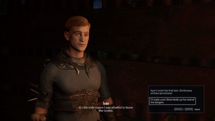 Ivan będzie chciał wrócić do Groty tylko pod warunkiem, że zdobędzie jedzenie od Chloe - Elex 2: Niepożądany Morkon (Tavar) - solucja opis przejścia - Elex 2 - poradnik do gry