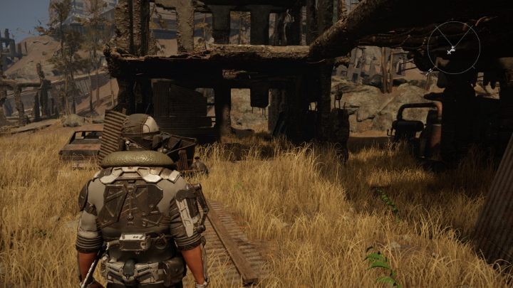 Na miejscu wypatrujcie ruin budynku - w środku znajdziecie ciała dwóch Albów - Elex 2: Łupy kłusownika (Carakis) - solucja, opis przejścia - Elex 2 - poradnik do gry