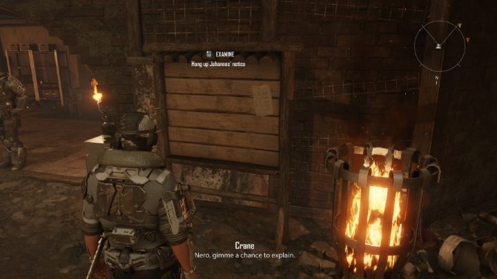 Tablica ogłoszeniowa w Kraterze (siedzibie Banitów) znajduje się na placu treningowym - dojdziecie tam idąc drogą w lewo od głównego wejścia - Elex 2: Słowa wiary (Carakis) - solucja, opis przejścia - Elex 2 - poradnik do gry