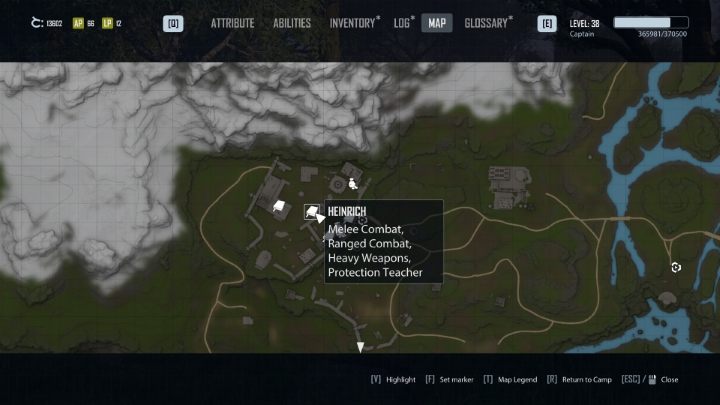 Heinricha znajdziecie w centralnej części Zamku na placu treningowym - Elex 2: Nauczyciele umiejętności (Skill Trainers) - lista - Elex 2 - poradnik do gry