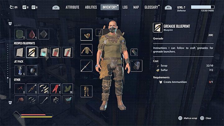 Niestety do produkcji granatów oprócz składników będziecie potrzebowali umiejętności powiązanej z wytwarzaniem amunicji, którą najpierw należy nabyć u trenera - Elex 2: Trofeum Bombowiec (Fire in the Hole) - jak zdobyć? - Elex 2 - poradnik do gry