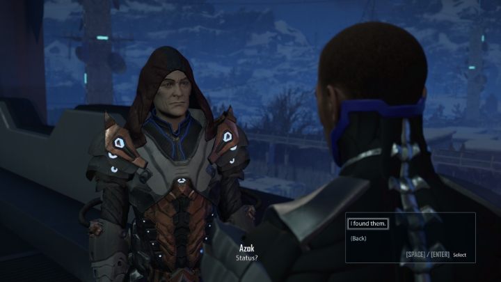Jeśli staniecie po stronie Albów (opcja dialogowa z odrzuceniem Kleryków), to wróćcie do Azoka i poinformujcie go o sytuacji - Elex 2: Obowiązki piechura - solucja, opis przejścia. Albowie czy Klerycy? - Elex 2 - poradnik do gry