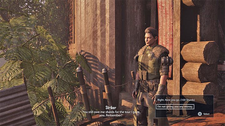 Przy jednej z kolejnych prób wejścia do Fortu Striker Was zaczepi i ponownie zażąda zapłaty - Elex 2: Striker z Fortu - czy zapłacić mu za wycieczkę? - Elex 2 - poradnik do gry