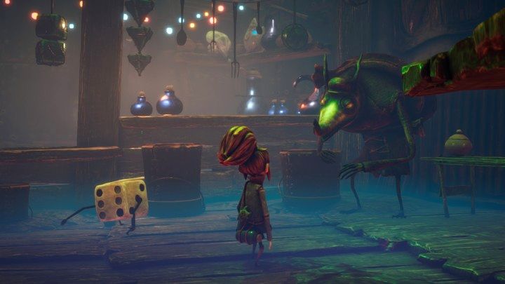 Przy barze, w Lost Soul Alley, znajdziecie szczuro-podobną kobietę - Lost in Random: Lost in Random (Fourburg) - solucja, opis przejścia - Lost in Random - poradnik do gry