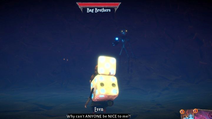 Kolejne starcie to walka z Bag Brothers - Lost in Random: Lost in Random (Fourburg) - solucja, opis przejścia - Lost in Random - poradnik do gry