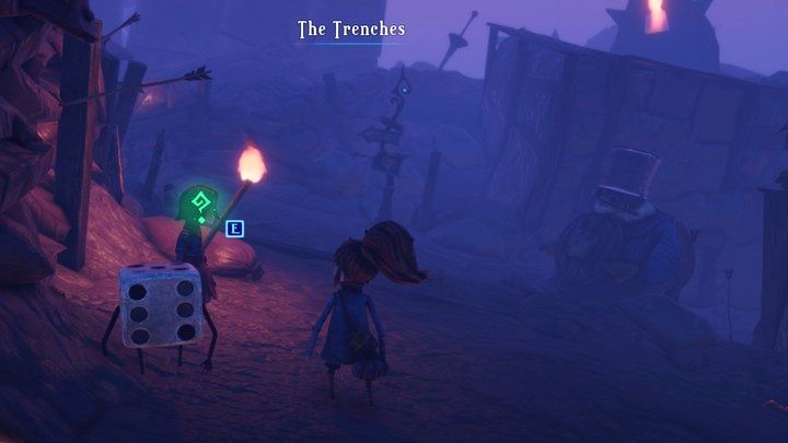 Dziewczynkę znajdziecie w The Trenches, za korytarzem na wprost od rozdroża - Lost in Random: Sisters Under The Skin (Threedom) - solucja, opis przejścia - Lost in Random - poradnik do gry