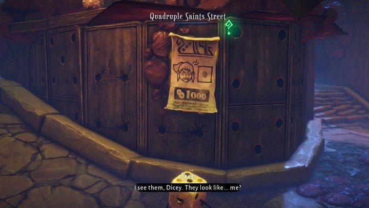 Zadanie rozpocznie się po zerwaniu dowolnego plakatu, a jest ich pięć - Lost in Random: For Want of a Poster (Fourburg) - solucja, opis przejścia - Lost in Random - poradnik do gry