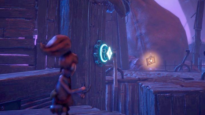 Strzelcie ponownie, by przejść dalej, omijając jednocześnie światła reflektorów - jeśli Was złapią, zostaniecie przeniesieni na początek lokacji - Lost in Random: Bedtime Stories (Onecroft) - solucja, opis przejścia - Lost in Random - poradnik do gry