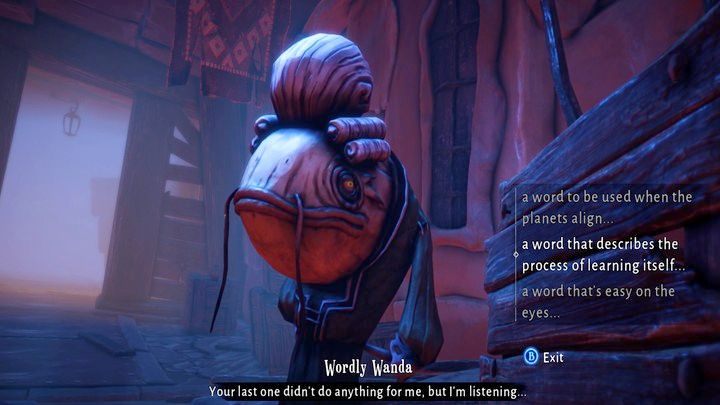 Przy wejściu do Two-Town Square stoi Wordly Wanda - Lost in Random: A Reward to Die For (Two Towns) - solucja, opis przejścia - Lost in Random - poradnik do gry