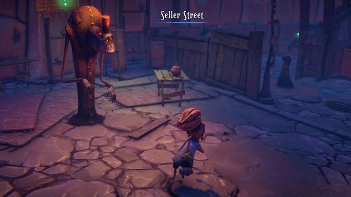 Z tym słowem gońcie na Seller Street do wysokiego mężczyzny w połowie placu handlowego - Lost in Random: A Reward to Die For (Two Towns) - solucja, opis przejścia - Lost in Random - poradnik do gry