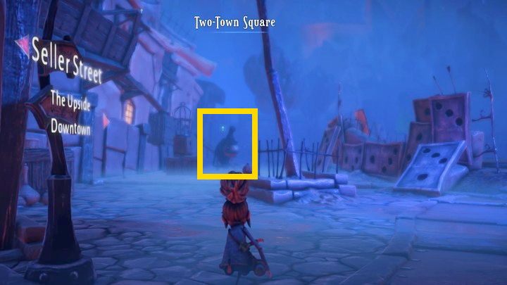 Two Old For This Bloob - rozpoczniecie poprzez rozmowę z Odo Thump, istotą, którą znajdziecie po lewej stronie, po wejściu na plac Two-Town Square - Lost in Random: Two Old for This Bloob (Two Towns) - solucja, opis przejścia - Lost in Random - poradnik do gry