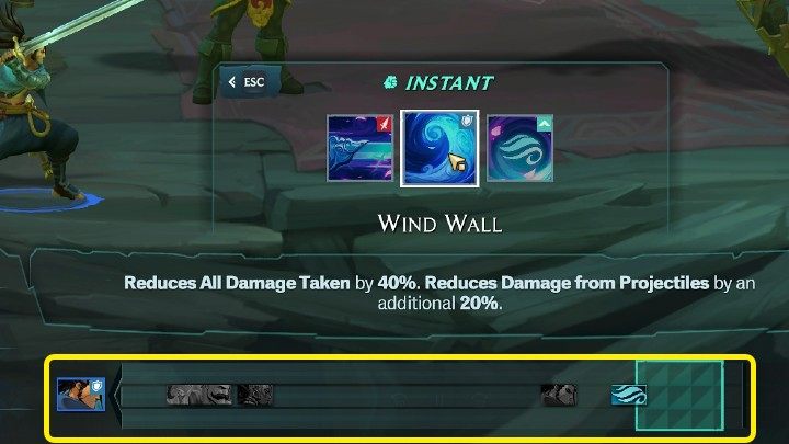 Na środku ekranu, w miejscu zaznaczonym na powyższym obrazku, można zauważyć pasek inicjatywy - to właśnie tutaj oznaczane są postacie, które rozpoczną swój ruch jako pierwsze - Ruined King: Walka - Ruined King - poradnik do gry