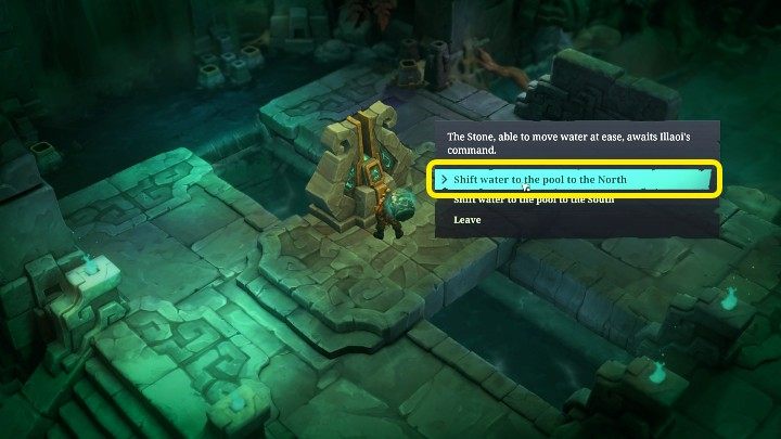 Uruchomiliście w ten sposób mechanizm, który kontroluje przepływ wody w Świątyni Buhru - Ruined King: Puzzle w Świątyni Buhru - jak otworzyć drzwi? - Ruined King - poradnik do gry