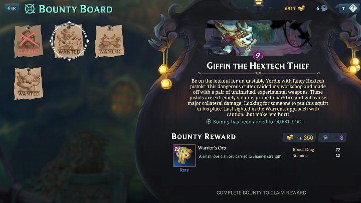 Pierwsze zlecenie na Malika, będzie dostępne na tablicy ogłoszeń od razu po Waszym pierwszym przybyciu do Bilgewater - Ruined King: Listy Gończe Bounties - Ruined King - poradnik do gry