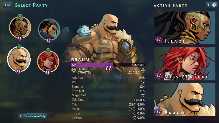 W grze Ruined King: A League of Legends Story możecie zmieniać członków drużyny włącznie w punktach odpoczynku (Rest Points) co oznacza, że musicie znaleźć tawernę lub ognisko na mapie, którą aktualnie eksplorujecie - Ruined King: Drużyna - jak zmienić jej skład? - Ruined King - poradnik do gry