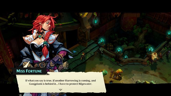 Miss Fortune przyłączy się do Waszej drużyny dopiero po około 6-8 godzinach historii (34% ukończenia gry) przedstawionej w Ruined King: A League of Legends Story - Ruined King Miss Fortune - kiedy dołączy do drużyny? - Ruined King - poradnik do gry