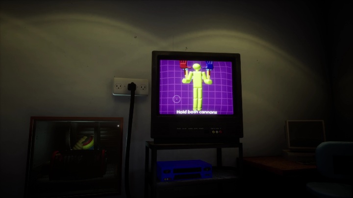 Po prawej stronie od biurka jest magnetowid, na którym możecie uruchomić kasetę - Poppy Playtime: Niebieska dłoń - solucja, opis przejścia - Poppy Playtime - poradnik do gry