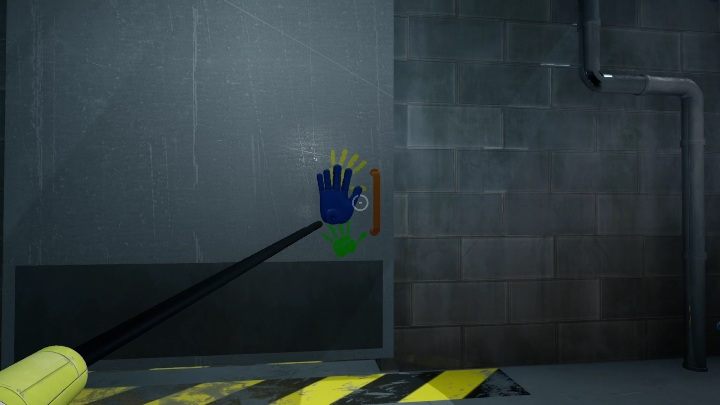 Aby wrócić na górę potrzebujcie otworzyć metalowe drzwi - Poppy Playtime: Czerwona dłoń - solucja, opis przejścia - Poppy Playtime - poradnik do gry