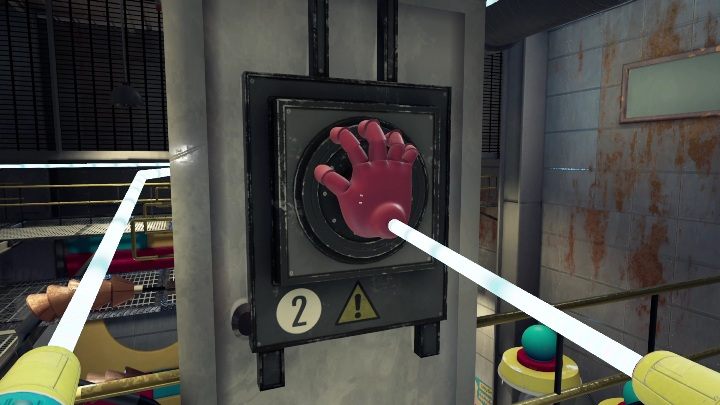 Przejdźcie dalej, mińcie słupy i przesuńcie platformę - Poppy Playtime: Taśmociąg - solucja, opis przejścia - Poppy Playtime - poradnik do gry