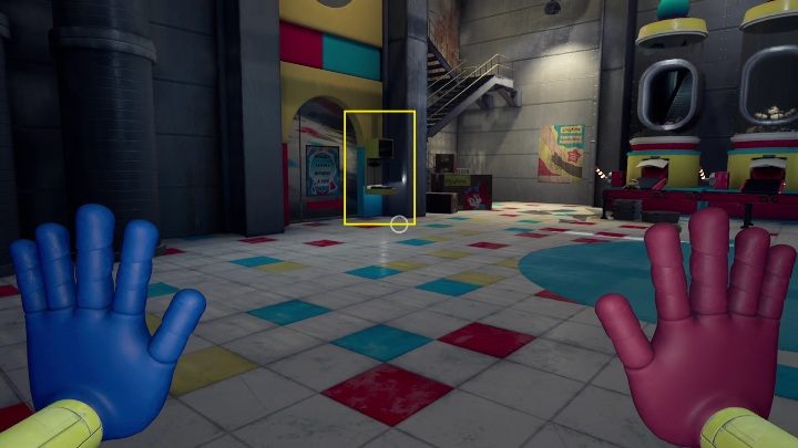 Gotową zabawkę ułóżcie w miejscu pokazanym na screenie powyżej - Poppy Playtime: Huggy Wuggy - solucja, opis przejścia - Poppy Playtime - poradnik do gry