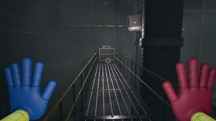 Magnetowid leży zaraz przy wyjściu z tego pomieszczenia, po prawej stronie od kasety - Poppy Playtime: Kasety / Taśmy rozdział 1 - lista wszystkich - Poppy Playtime - poradnik do gry