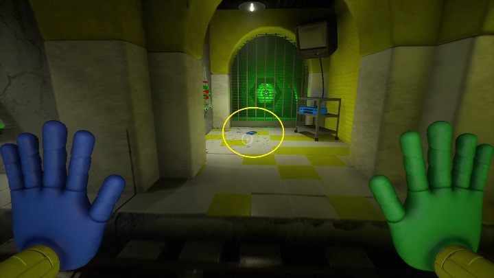 Lokalizacja: Żółty tunel, w którym musicie przesuwać wagon Barry - Poppy Playtime: Kasety / Taśmy rozdział 2 - lokalizacja wszystkich - Poppy Playtime - poradnik do gry