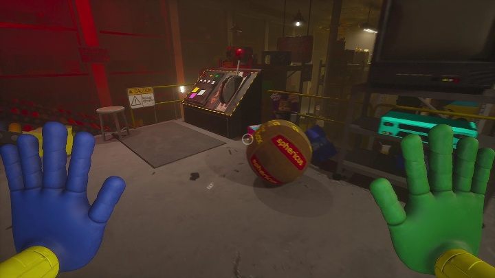 Postawcie hak nad dinozaurem, a następnie uruchomcie dźwignię - Poppy Playtime: Wack-A-Wuggy - solucja, opis przejścia - Poppy Playtime - poradnik do gry