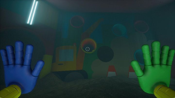 Waszym zadaniem jest dokładne obserwowanie przejść i uderzanie dłońmi w przeciwników, którzy będą wysuwać się z tuneli - Poppy Playtime: Wack-A-Wuggy - solucja, opis przejścia - Poppy Playtime - poradnik do gry