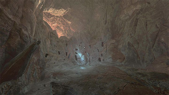 Zmagania rozpoczyna jeszcze w jaskiniach, w których rozgrywany był poprzedni rozdział - Amnesia Rebirth: The Dark World - solucja, sekrety - Amnesia Rebirth - poradnik do gry