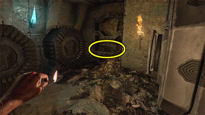 Przejdźcie dalej i dotrzyjcie do sali z dwoma wielkimi kołami zębatymi - Amnesia Rebirth: The Catacombs - solucja, sekrety - Amnesia Rebirth - poradnik do gry