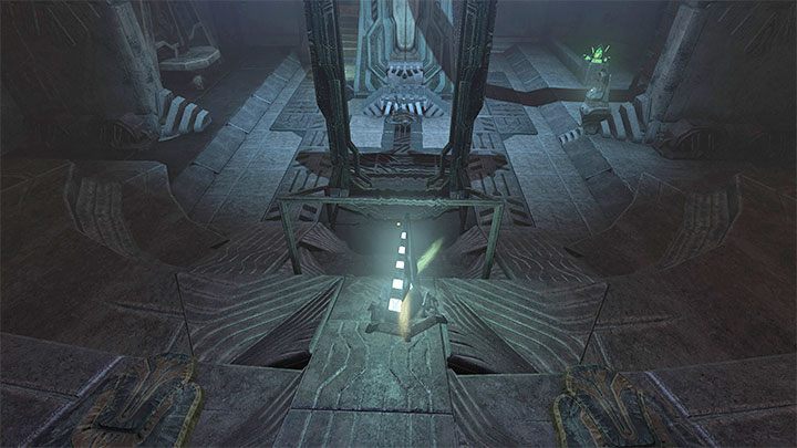 Połóżcie piramidę 3 w pomieszczeniu ze skanerem, nieco przed rzędami siedzeń - Amnesia Rebirth: The Theater - solucja, sekrety - Amnesia Rebirth - poradnik do gry