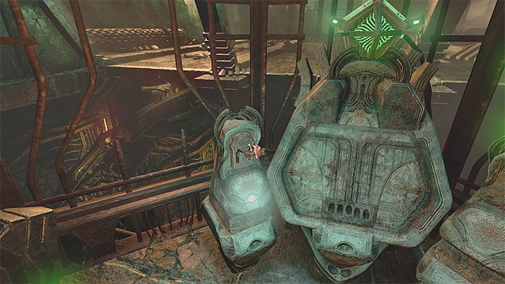 Dotrzyjcie do pokazanej na obrazku dźwigni - Amnesia Rebirth: The Laboratory - solucja, sekrety - Amnesia Rebirth - poradnik do gry