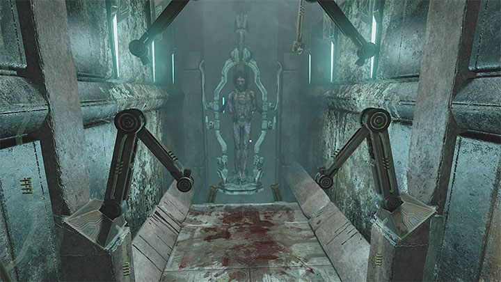 Położenie piramidy na ziemi doprowadzi zasilanie do tego pomieszczenia - Amnesia Rebirth: The Laboratory - solucja, sekrety - Amnesia Rebirth - poradnik do gry