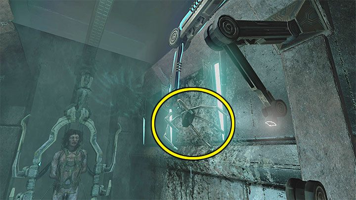 Na koniec musicie odnaleźć pojedynczy przedmiot ze schematu, który z wyglądu przypomina pająka - pokazuje go obrazek 1 - Amnesia Rebirth: The Laboratory - solucja, sekrety - Amnesia Rebirth - poradnik do gry