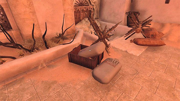 Pozostańcie w tej okolicy i rozejrzyjcie się za skrzynką, w której znajduje się worek z piaskiem - Amnesia Rebirth: The Fortress - solucja, sekrety - Amnesia Rebirth - poradnik do gry