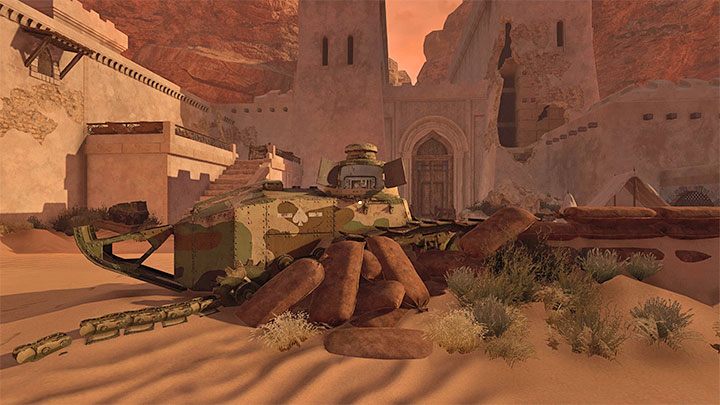 Udajcie się w stronę wyjścia z arsenału po to żeby powrócić na dziedziniec fortecy The Fortress - Amnesia Rebirth: The Arsenal - solucja, sekrety - Amnesia Rebirth - poradnik do gry