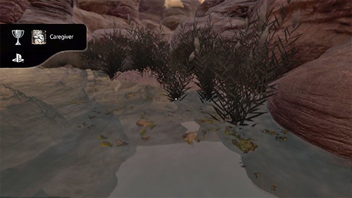 Na samym początku tego rozdziału bohaterka zapragnie dotknąć brzucha żeby sprawdzić stan płodu i porozmawiać z nim - Amnesia Rebirth: The Oasis - solucja, sekrety - Amnesia Rebirth - poradnik do gry