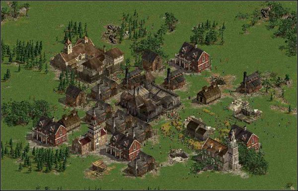 Przy projektowaniu topografii miasta należy pamiętać, aby nie zajmowało ono zbyt dużej powierzchni - Budujemy miasto - projekty | Porady | American Conquest - American Conquest - poradnik do gry