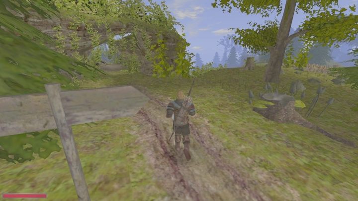 Tłuścioch jest za tymi skalnymi łukami. - Kroniki Myrtany: Tłuścioch - list gończy, gdzie jest, jak pokonać? - Kroniki Myrtany - poradnik do gry