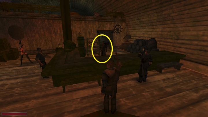 Po Waszym zadomowieniu się w przystani i pozwiedzaniu bagna, zaczepi Was Oscar, właściciel tawerny - Kroniki Myrtany: Żądełko - solucja, opis przejścia - Kroniki Myrtany - poradnik do gry