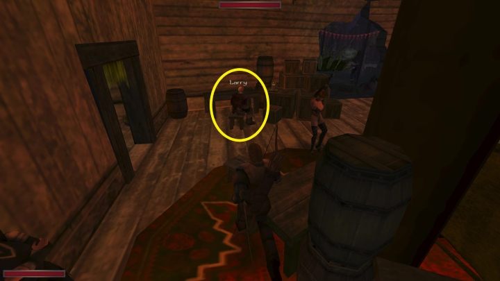 W kącie tawerny siedzi Larry - Kroniki Myrtany: Sakiewka Larryego - solucja, opis przejścia - Kroniki Myrtany - poradnik do gry