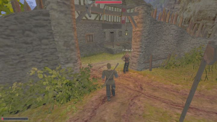 Jeżeli postanowicie go znaleźć, należy stanąć plecami do bramy i udać się prawą ścieżką - Kroniki Myrtany: Odnaleźć Rolfa - solucja, opis przejścia - Kroniki Myrtany - poradnik do gry