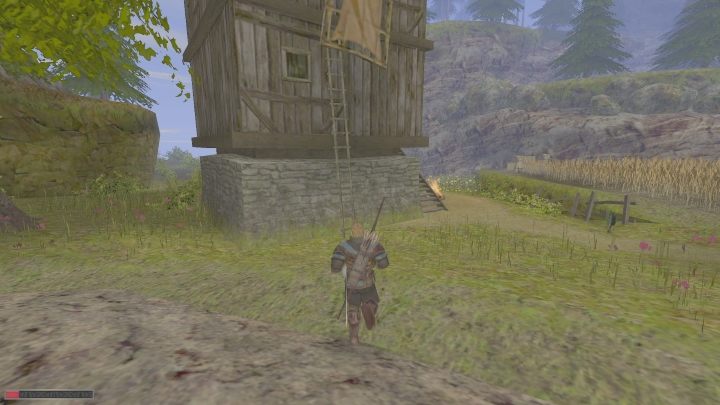 Drabina jest oparta o młyn. - Kroniki Myrtany: Oporny uczeń - solucja, opis przejścia - Kroniki Myrtany - poradnik do gry