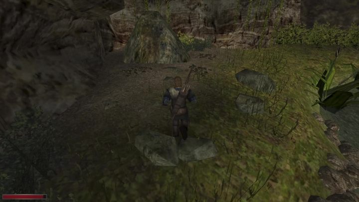 Udajcie się na brzeg (po przeciwnej stronie jeziora od wejścia do opuszczonej kopalni) - Kroniki Myrtany: Zakopane skarby - solucja, opis przejścia - Kroniki Myrtany - poradnik do gry