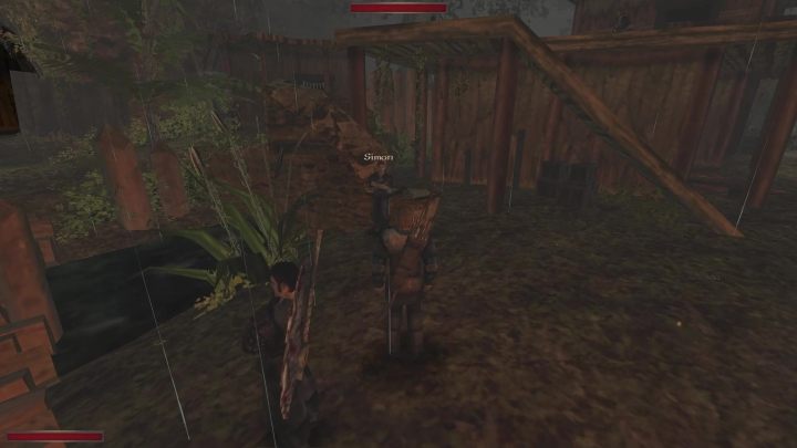 Najpierw porozmawiajcie z Simonem - mężczyzna stoi niedaleko przystani - Kroniki Myrtany: Starzy znajomi - solucja, opis przejścia - Kroniki Myrtany - poradnik do gry