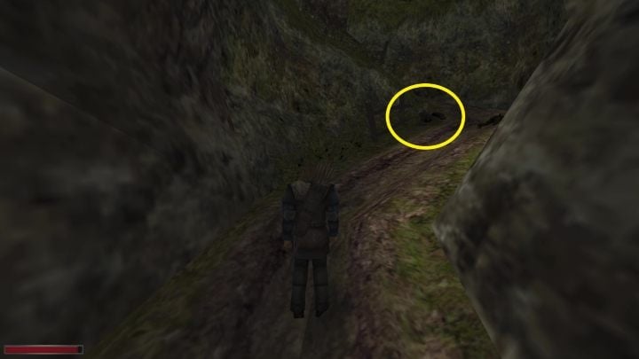 Jeżeli udacie się główną drogą wyjściową z bagna (nie przez jaskinię), to spotkacie na niej rannego Harriego - Kroniki Myrtany: Starzy znajomi - solucja, opis przejścia - Kroniki Myrtany - poradnik do gry