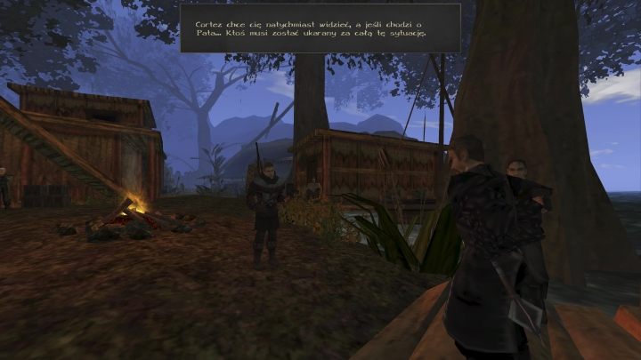 Jeżeli wcześniej powiedzieliście Simonowi o orkach lub opowiecie o tym teraz Cortezowi, to pirat każe Wam zabić Becketta - Kroniki Myrtany: Starzy znajomi - solucja, opis przejścia - Kroniki Myrtany - poradnik do gry